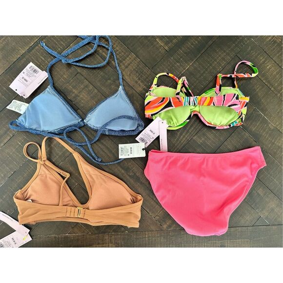 Target Brands Pink and Blue 4 Piece Bikini Swim Separates Bundle Size XS - Picture 2 of 2